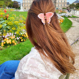 Hand-Painted Mini Swallowtail Butterfly Claw Hair Clip | Eco-Friendly
