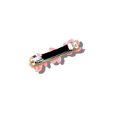 Hand-Painted Magnolia French Barrette Hair Clip | Eco-Friendly
