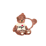 Hand-painted New York Teddy Bear Compact Mirror