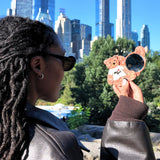 Hand-painted New York Teddy Bear Compact Mirror