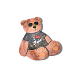 Hand-painted Paris Teddy Bear Compact Mirror