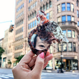 Hand-painted Pigeon Compact Mirror