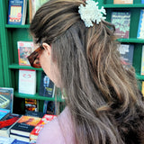 Hand-Painted Origami Snowflake Hair Claw Clip | Eco-Friendly