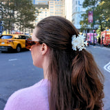 Hand-Painted Origami Snowflake Hair Claw Clip | Eco-Friendly