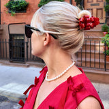 Hand-Painted Origami Gift Bow Hair Claw Clip | Eco-Friendly