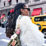 Hand-Painted Origami Gift Bow Hair Claw Clip | Eco-Friendly