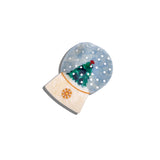 Hand-painted Snow Globe Claw Hair Clip | Eco-Friendly