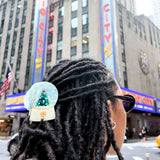 Hand-painted Snow Globe Claw Hair Clip | Eco-Friendly