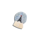 Hand-painted Snow Globe Claw Hair Clip | Eco-Friendly