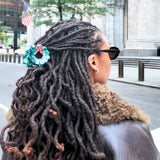 Hand-Painted Origami Wreath Hair Claw Clip | Eco-Friendly