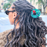 Hand-Painted Origami Wreath Hair Claw Clip | Eco-Friendly