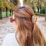 Hand-painted Bow Challah Claw Hair Clip | Eco-Friendly