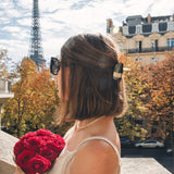 Hand-painted Champagne Claw Hair Clip | Eco-Friendly