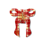 Hand-painted Coquette Bow Claw Hair Clip | Eco-Friendly