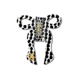 Hand-painted Coquette Bow Claw Hair Clip | Eco-Friendly