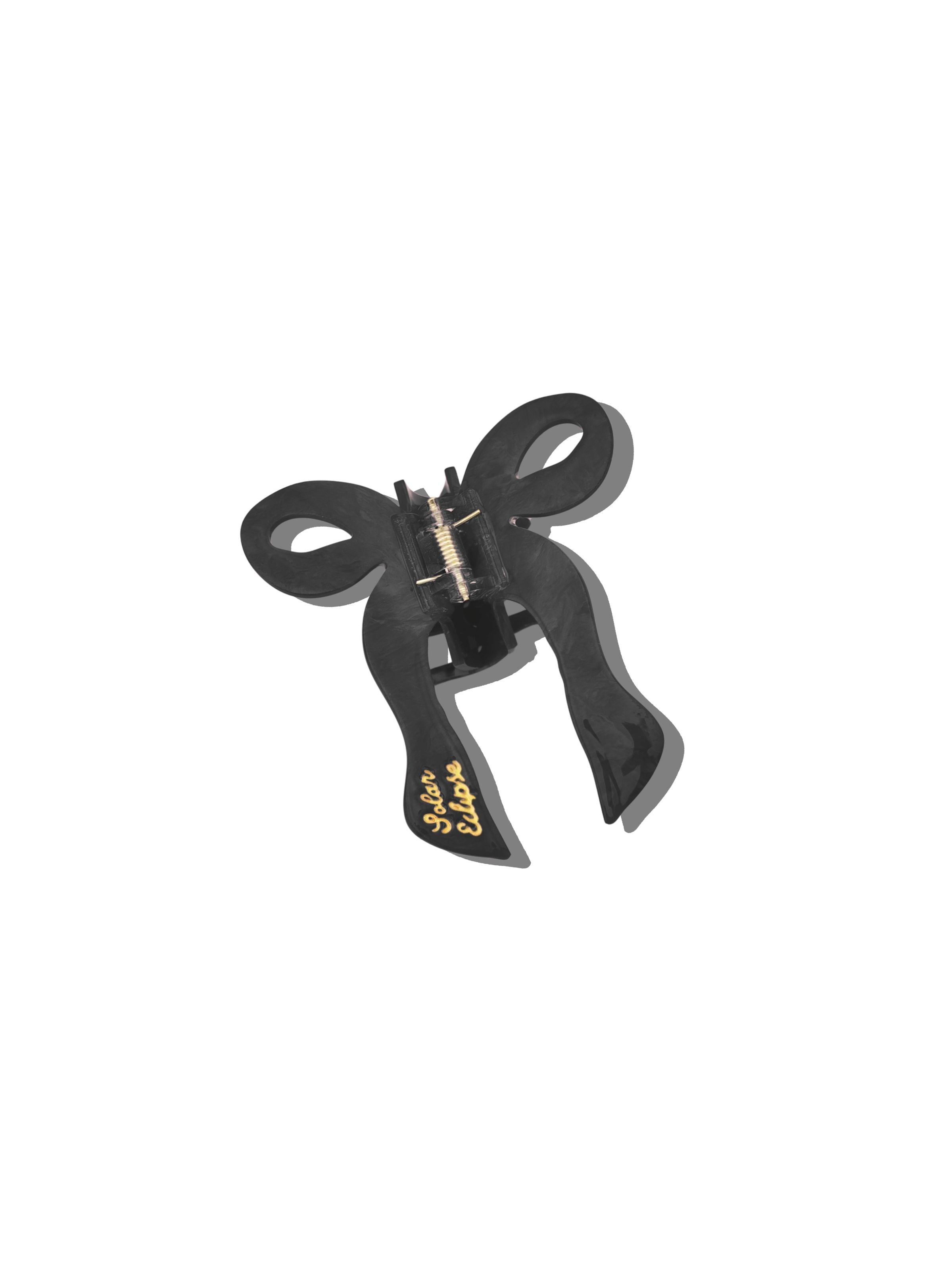 Hand-painted Coquette Bow Claw Hair Clip | Eco-Friendly