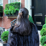 Hand-painted Coquette Bow Claw Hair Clip | Eco-Friendly