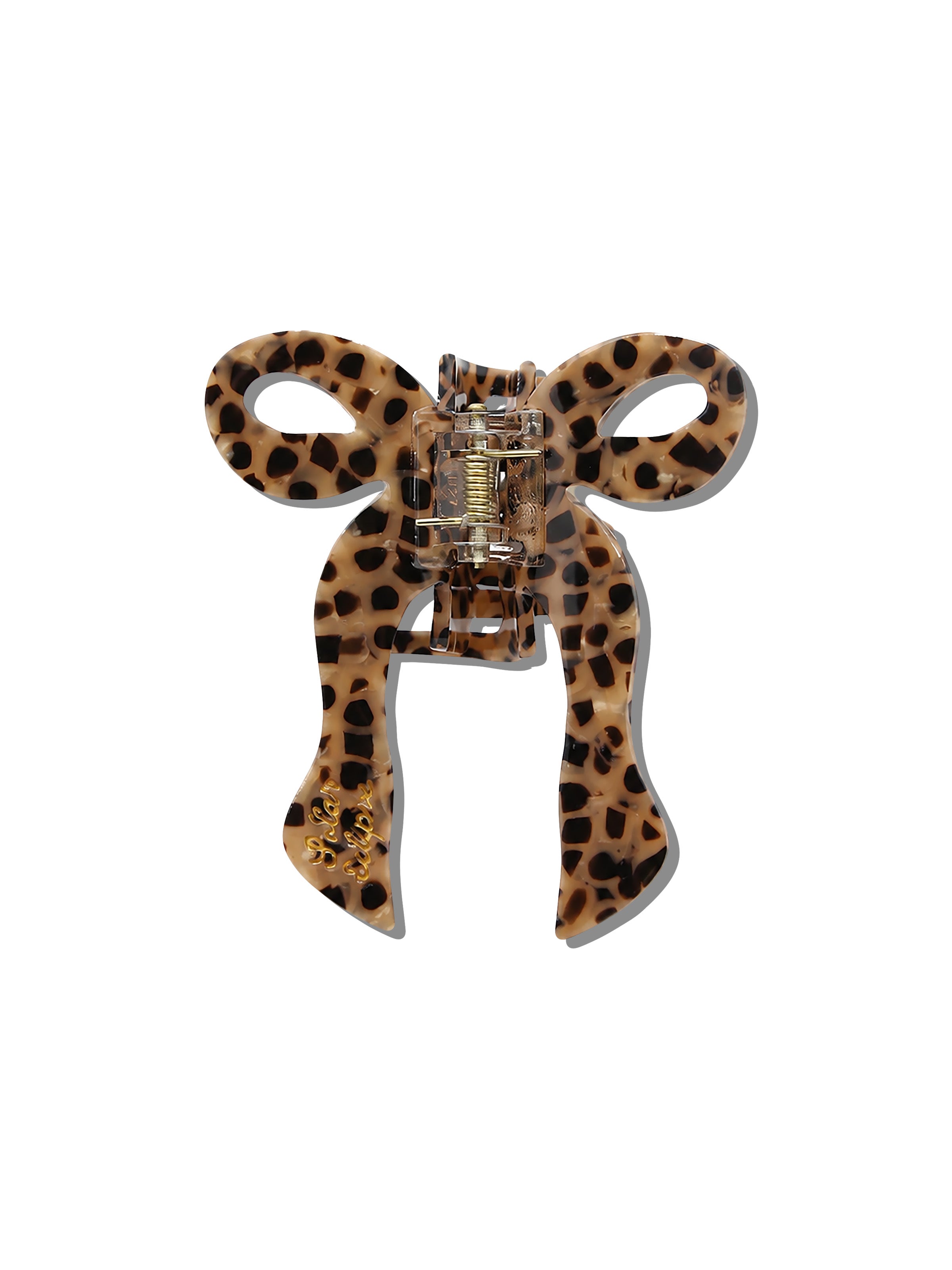 Hand-painted Coquette Bow Claw Hair Clip | Eco-Friendly