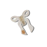 Hand-painted Coquette Bow Claw Hair Clip | Eco-Friendly