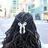 Hand-painted Coquette Bow Claw Hair Clip | Eco-Friendly