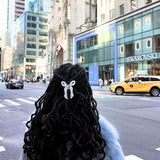 Hand-painted Coquette Bow Claw Hair Clip | Eco-Friendly