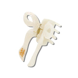 Hand-painted Coquette Bow Claw Hair Clip | Eco-Friendly