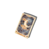 Hand-painted Moon Tarot Card Claw Hair Clip | Eco-Friendly