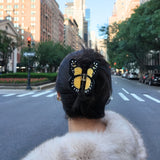 Hand-painted Monarch Butterfly Claw Hair Clip | Eco-Friendly