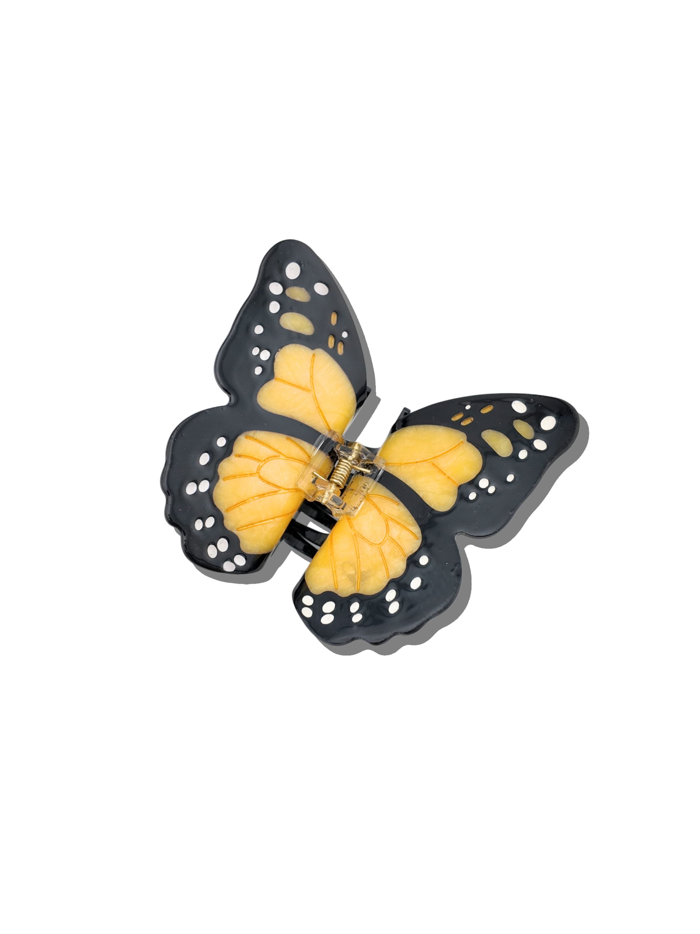 Hand-painted Monarch Butterfly Claw Hair Clip | Eco-Friendly