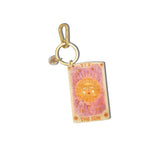 Hand-painted Sun Tarot Card Bag Charm + Keychain