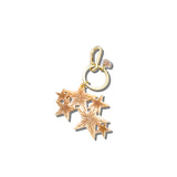 Hand-painted Celestial Stars Bag Charm + Keychain