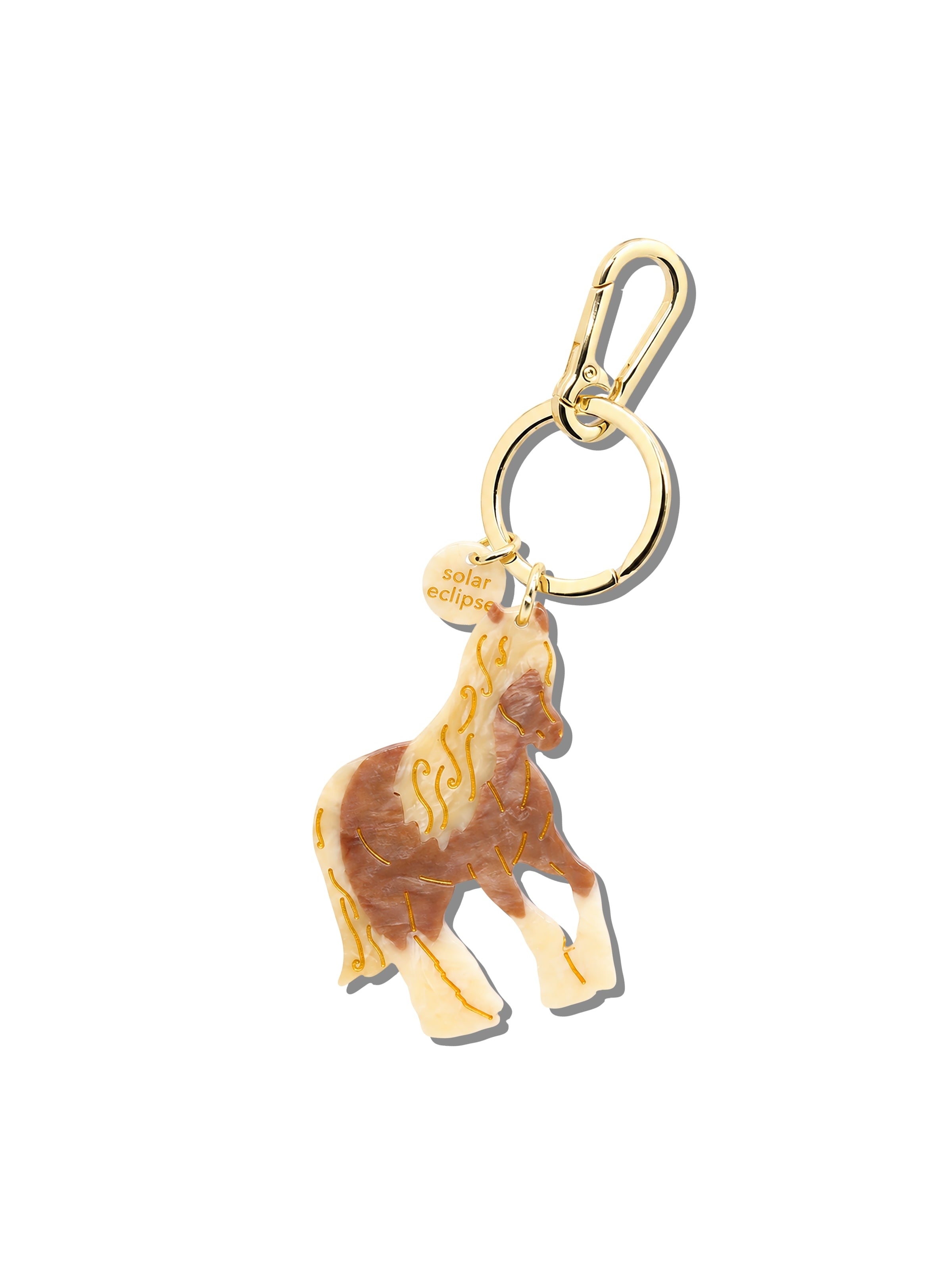Hand-painted Horse Bag Charm + Keychain