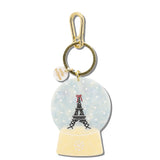 Hand-painted Snowglobe Bag Charm + Keychain