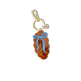 Hand-painted Bow Challah Bag Charm + Keychain