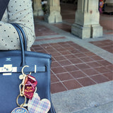 Hand-painted Caviar Bag Charm + Keychain