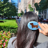 Hand-painted Dachshund Handbag Hero Brush | Eco-Friendly
