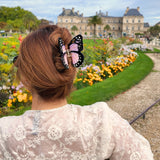 Hand-painted Monarch Butterfly Claw Hair Clip | Eco-Friendly