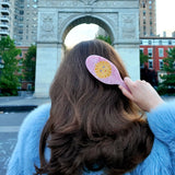Hand-painted Celestial Sun Amazing Hair Day Brush | Eco-Friendly