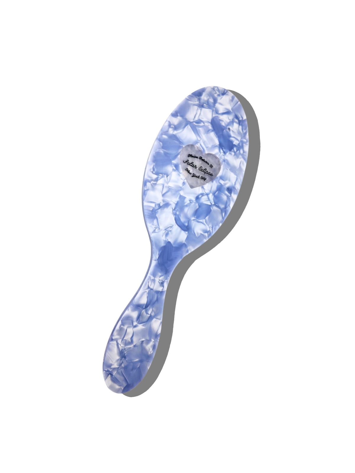 Solar Eclipse Handpainted Acetate Hair Brush NIB Solar Eclipse Hand-painted Yin Yang Acetate 2-1 Daily Hair  main image 3