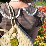 Hand-painted Lucky Clover Bag Charm + Keychain | Eco-Friendly