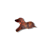 Hand-painted Dachshund Claw Hair Clip | Eco-Friendly