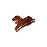 Hand-painted Dachshund Claw Hair Clip | Eco-Friendly
