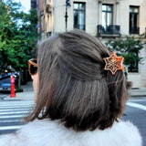 Hand-painted Gingerbread Claw Hair Clip | Eco-Friendly