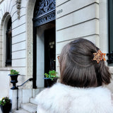 Hand-painted Gingerbread Claw Hair Clip | Eco-Friendly