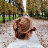 Hand-painted Gingerbread Claw Hair Clip | Eco-Friendly