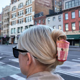 Hand-painted Strawberry Smoothie Claw Hair Clip | Eco-Friendly