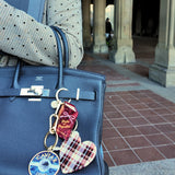 Hand-painted Pride & Prejudice Book Bag Charm + Keychain | Eco-Friendly