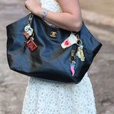 Hand-painted Pride & Prejudice Book Bag Charm + Keychain | Eco-Friendly