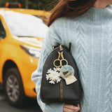 Handmade Origami Snowflake Bag Charm + Keychain | Eco-Friendly