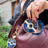 Hand-painted Caviar Compact Mirror